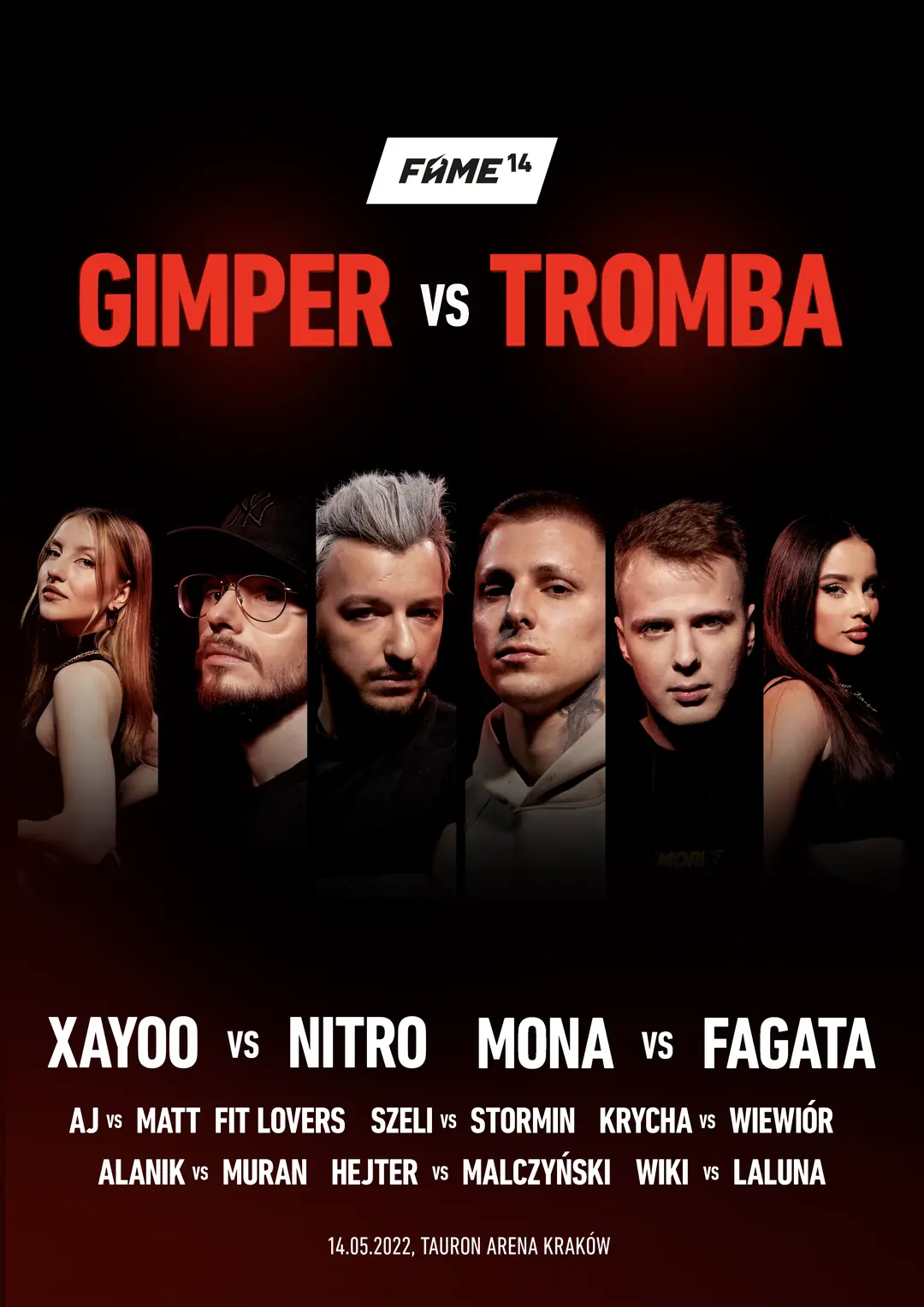 FAME 14: Gimper vs. Tromba – plakat