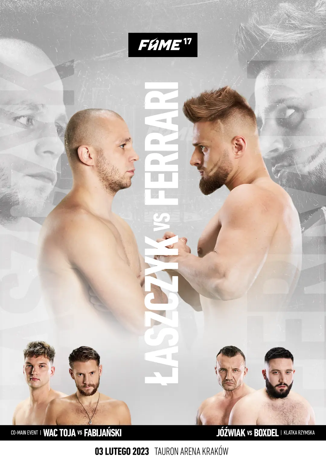 FAME 17: Ferrari vs. Łaszczyk – plakat