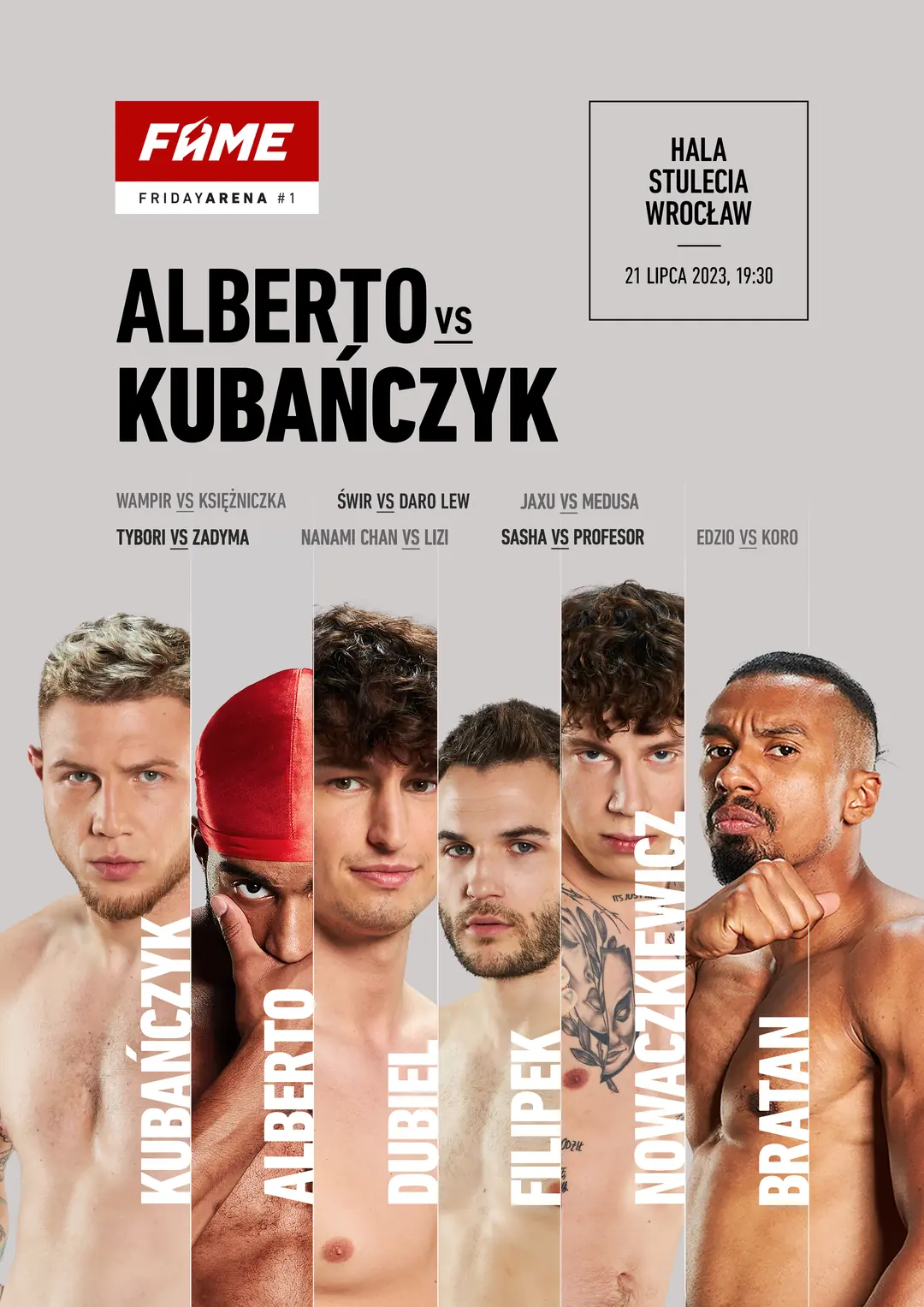 Fame Friday Arena 1: Alberto vs. Kubańczyk – plakat