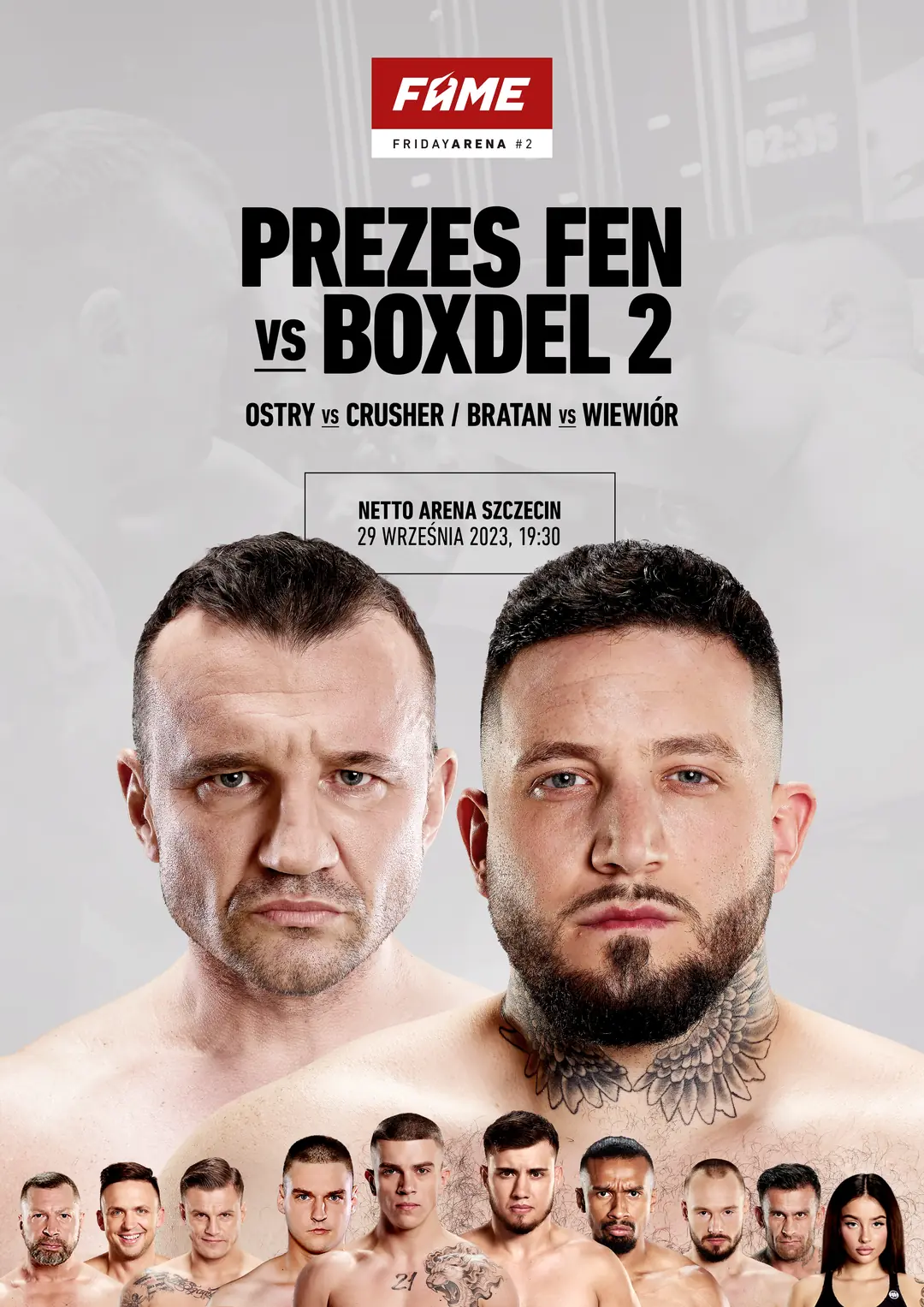 Fame Friday Arena 2: Prezes FEN vs. Boxdel 2 – plakat